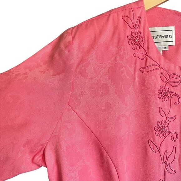 Rare Vintage Karin Stevens Barbie Pink Embroidered Pearl Dress - Picture 4 of 7